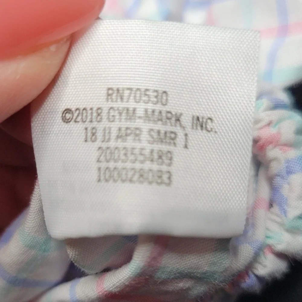 Janie and Jack Boys Pastel Plaid Short Sleeve Button Up Bodysuit 3-6 Months